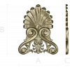 Elegant Shell & Scroll Corner - STL 3D Model for CNC