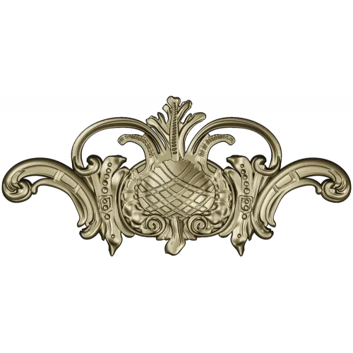 Regal Pineapple Cartouche - STL 3D model for CNC routing