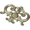 Regal rosette cartouche - STL decorative 3D model for CNC