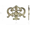 Regal rosette cartouche - STL decorative 3D model for CNC