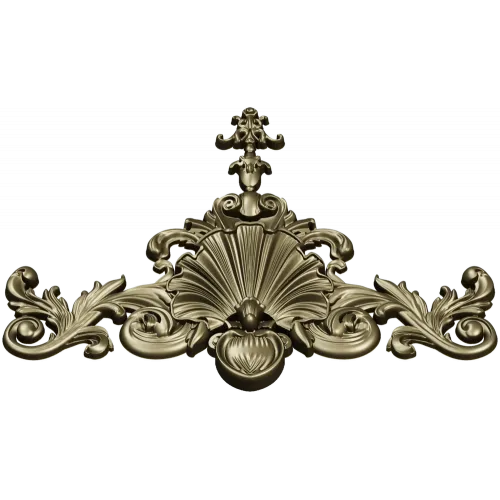 Baroque Shell Crest - STL 3D model for CNC carving