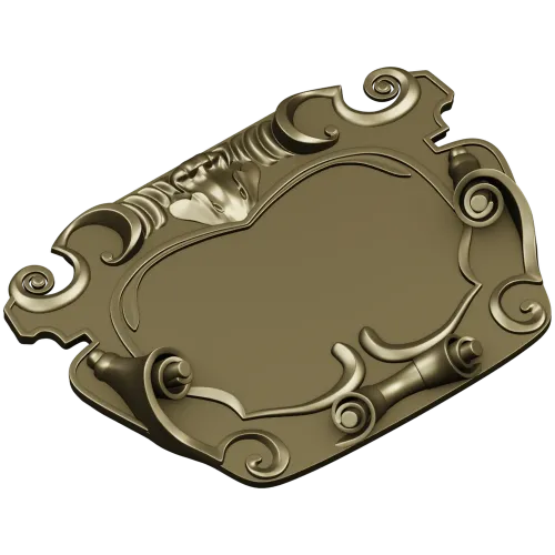 Рокайльный картуш для ЧПУ - STL 3D модель для фрезера