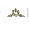 Сердечный вензель - декоративная накладка STL для ЧПУ