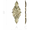 Acanthus Diamond Cartouche - STL 3D model for CNC