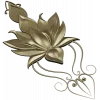 Lotus-inspired vertical applique STL for CNC carving