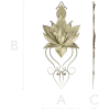 Lotus-inspired vertical applique STL for CNC carving