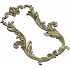 Baroque Acanthus Vertical Cartouche - STL 3D model for CNC