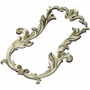 Baroque Acanthus Vertical Cartouche - STL 3D model for CNC