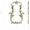 Baroque Acanthus Vertical Cartouche - STL 3D model for CNC