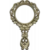 Rococo Oval Hand Mirror Frame 3D STL for CNC