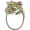 Rosecrest Oval - high-relief floral frame STL for CNC