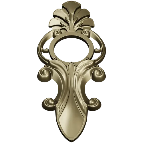 Acanthus Ring Applique STL 3D Model for CNC