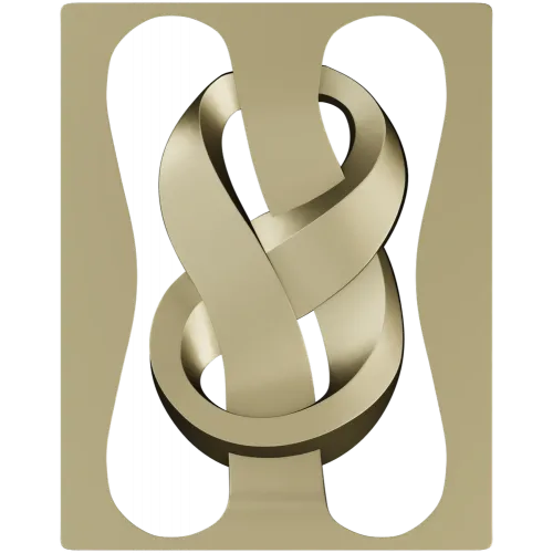 Decorative Ribbon Knot Panel - STL 3D model for CNC router