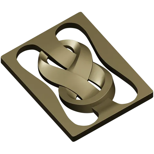 Decorative Ribbon Knot Panel - STL 3D model for CNC router