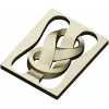 Decorative Ribbon Knot Panel - STL 3D model for CNC router