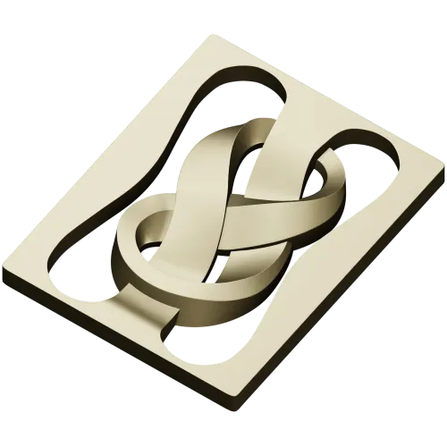Decorative Ribbon Knot Panel - STL 3D model for CNC router