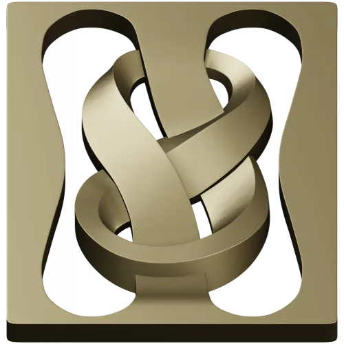 Decorative Ribbon Knot Panel - STL 3D model for CNC router