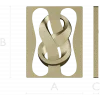 Decorative Ribbon Knot Panel - STL 3D model for CNC router