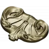 Rococo Shell Cartouche - STL 3D model for CNC