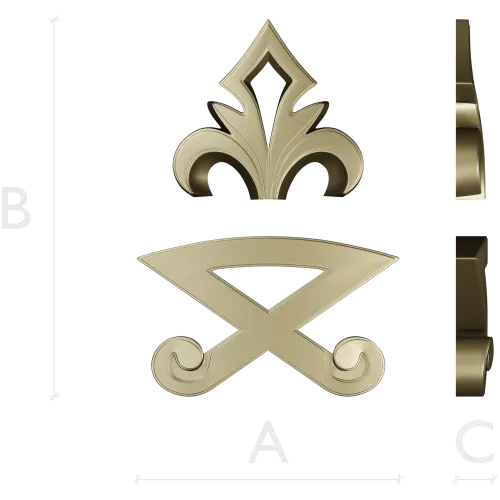 Флорентийский декоративный орнамент - STL 3D модель для ЧПУ