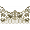 Rocaille Crest STL - decorative 3D model for CNC carving