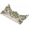 Rocaille Crest STL - decorative 3D model for CNC carving