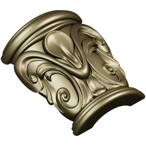 Барочная капитель с акантом - 3D модель STL для ЧПУ