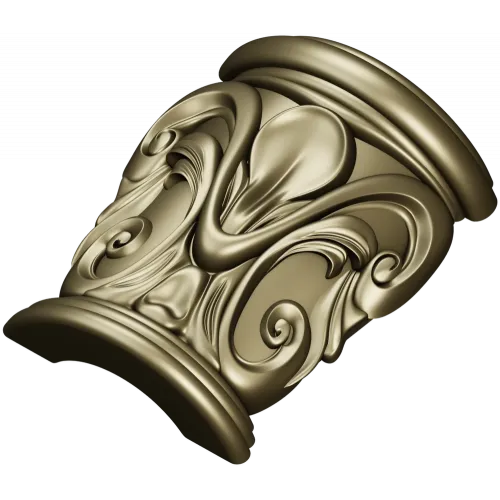 Барочная капитель с акантом - 3D модель STL для ЧПУ