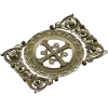 Ornamental Rosette Cross - STL 3D model for CNC router