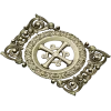 Ornamental Rosette Cross - STL 3D model for CNC router