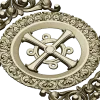 Ornamental Rosette Cross - STL 3D model for CNC router