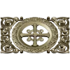 Ornamental Rosette Cross - STL 3D model for CNC router