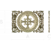Ornamental Rosette Cross - STL 3D model for CNC router