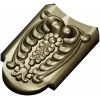 Florentine Acanthus Cartouche - STL 3D Model for CNC