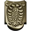 Florentine Acanthus Cartouche - STL 3D Model for CNC