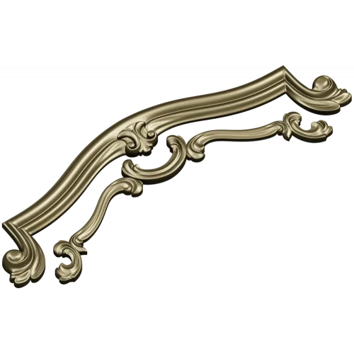 Rococo Cartouche STL for CNC