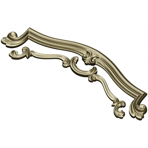 Rococo Cartouche STL for CNC