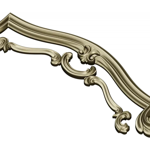 Rococo Cartouche STL for CNC