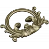 Rococo Acanthus Cartouche 3D STL for CNC
