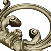 Rococo Acanthus Cartouche 3D STL for CNC