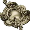 Rococo Cartouche STL for CNC Router - Ornamental Central Panel