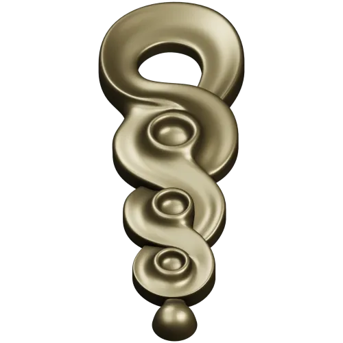 S-Rosette Vertical Applique STL