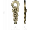 S-Rosette Vertical Applique STL