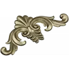 Acanthus Shell Cartouche - STL 3D model for CNC relief milling