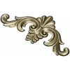 Acanthus Shell Cartouche - STL 3D model for CNC relief milling