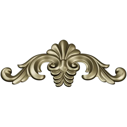 Acanthus Shell Cartouche - STL 3D model for CNC relief milling