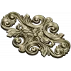Rococo Floral Cartouche STL 3D Model for CNC