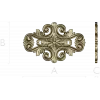 Rococo Floral Cartouche STL 3D Model for CNC