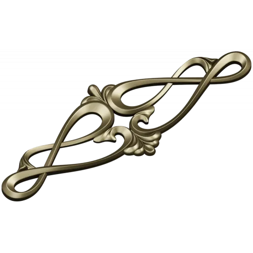 Rococo Scroll Applique STL for CNC