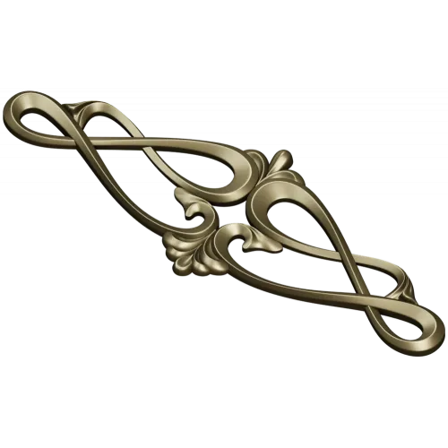 Rococo Scroll Applique STL for CNC